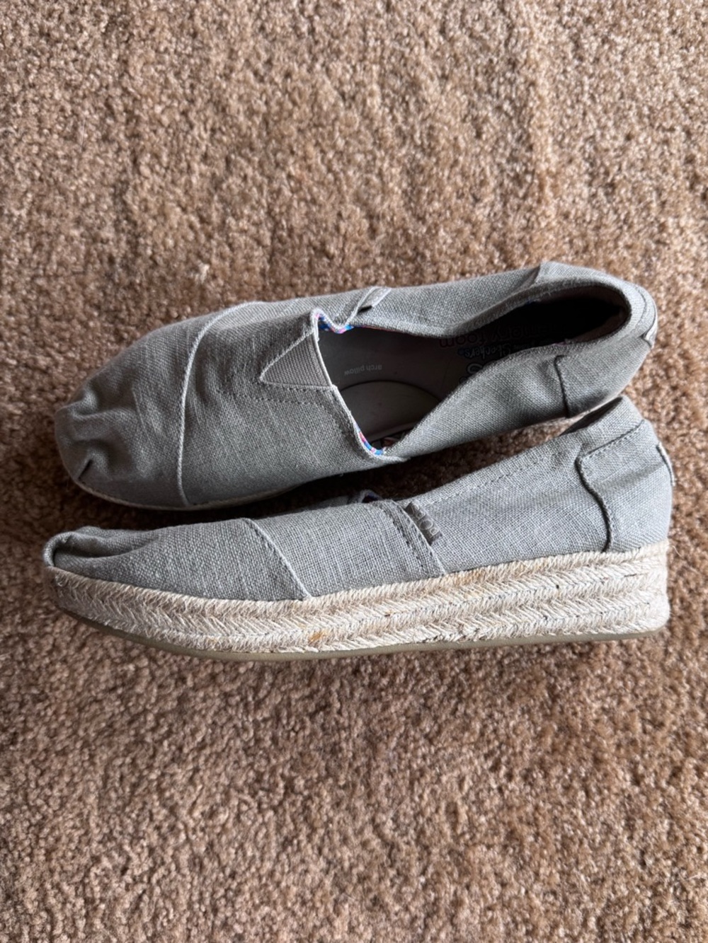 Skechers Linen Espadrille Slip-On in taupe